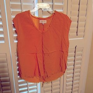 Dear John Bright tangerine top